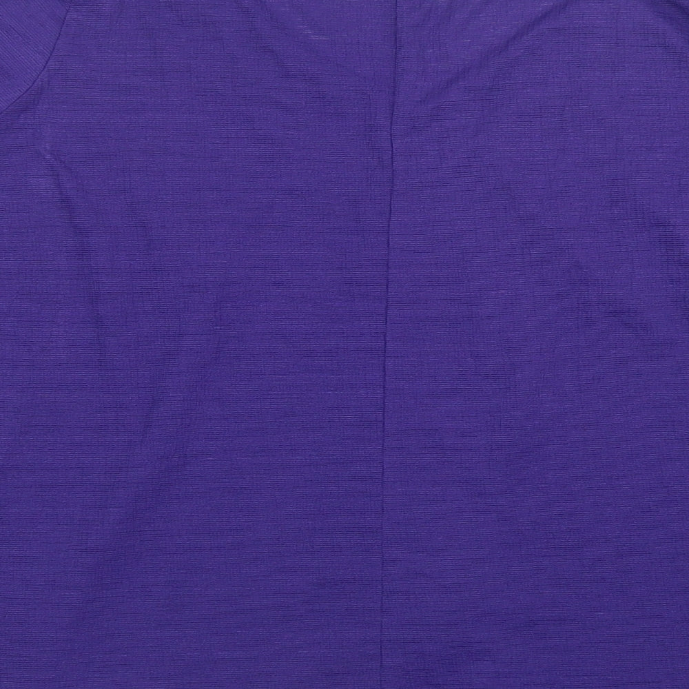 Evans Womens Purple   Basic Blouse Size 14