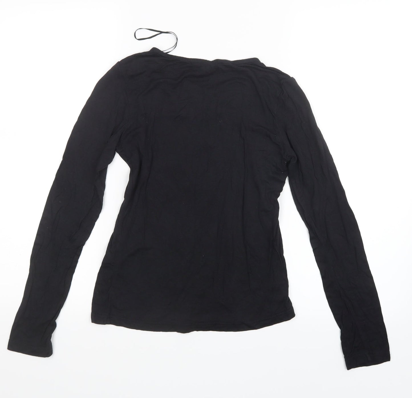 E-vie Womens Black   Basic T-Shirt Size 10