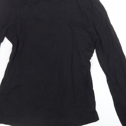 E-vie Womens Black   Basic T-Shirt Size 10