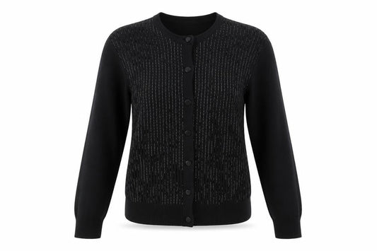 Jones New York Womens Black  Knit Cardigan Jumper Size S