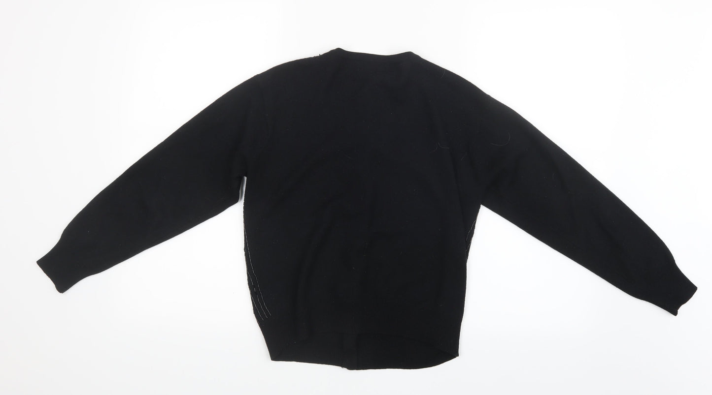 Jones New York Womens Black  Knit Cardigan Jumper Size S