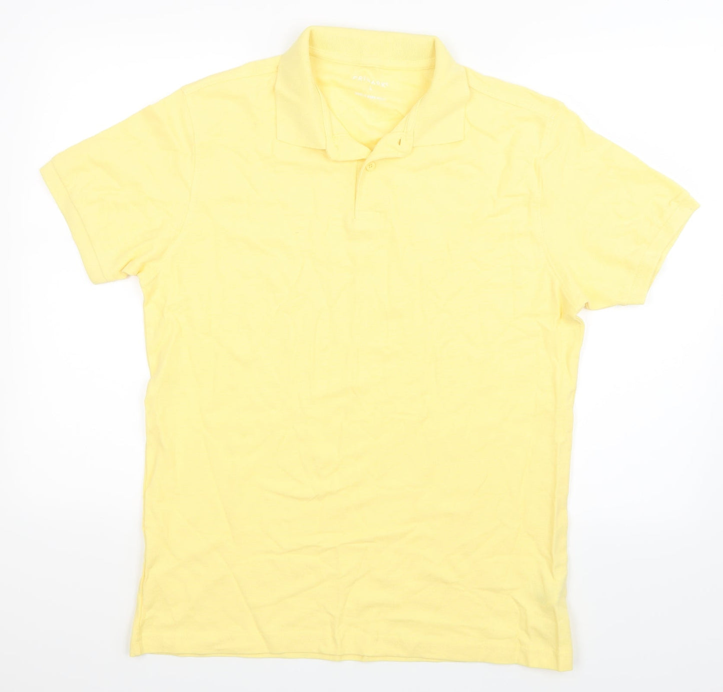 Primark Mens Yellow    Polo Size L