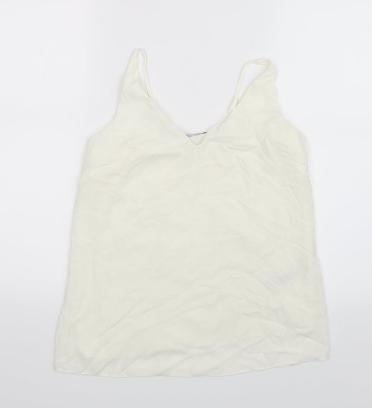 Womens UK Size 8 Dorothy Perkins White Basic Blouse