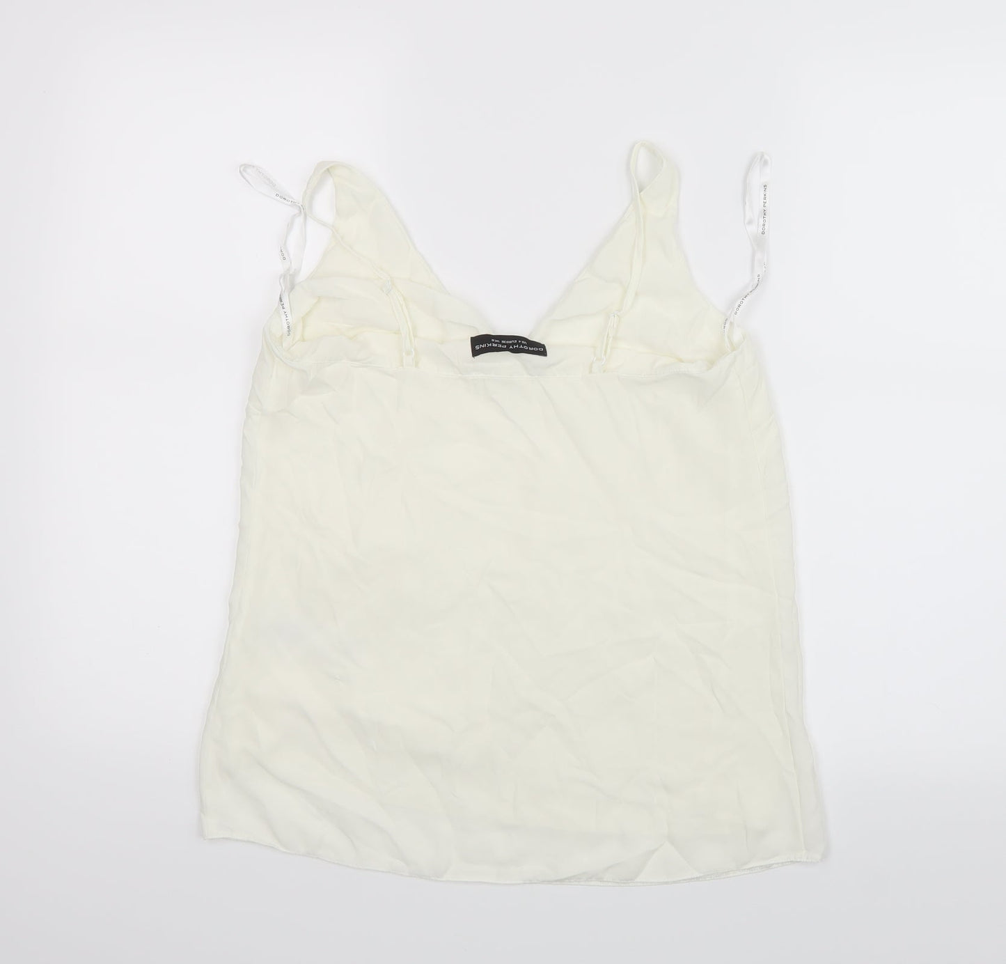 Womens UK Size 8 Dorothy Perkins White Basic Blouse