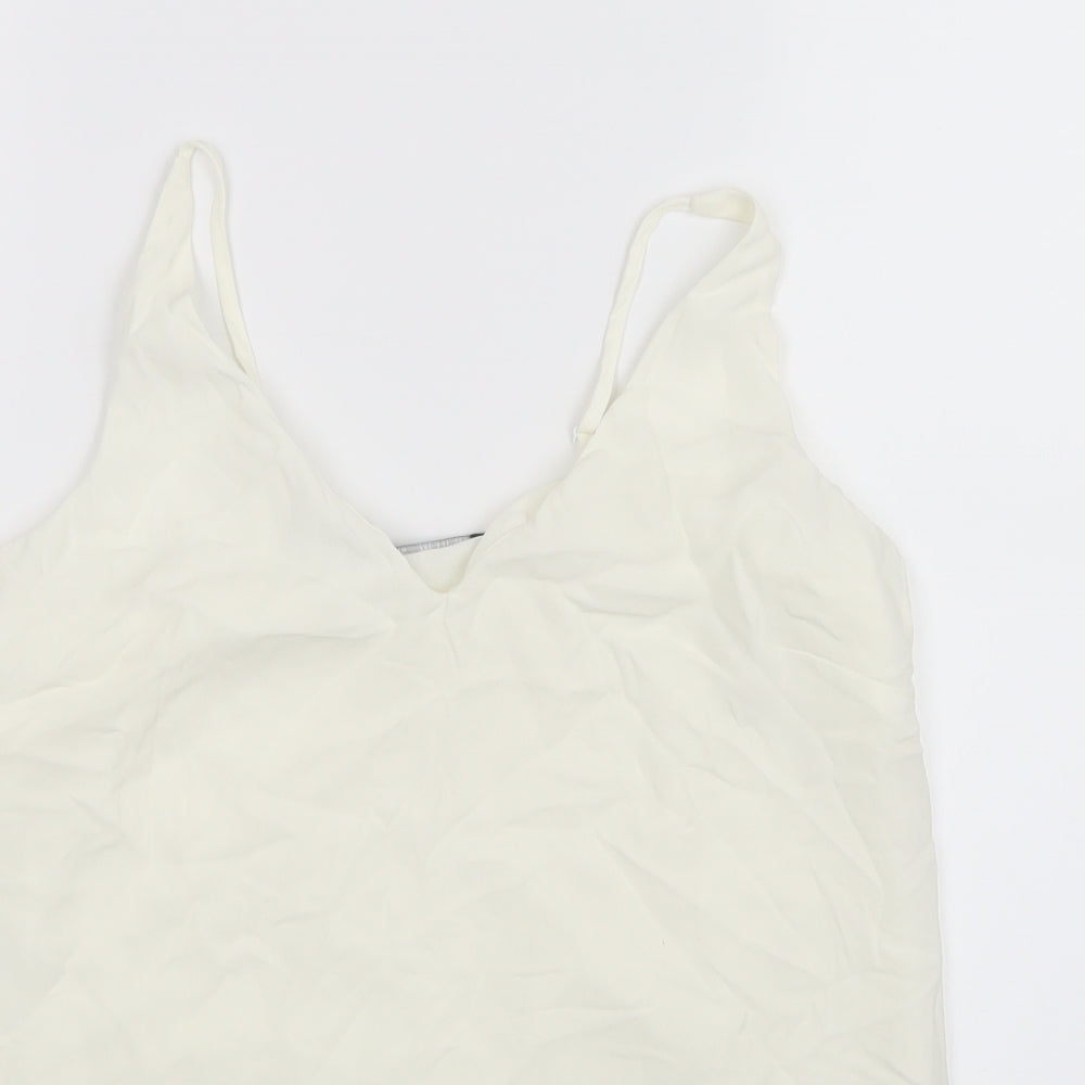 Womens UK Size 8 Dorothy Perkins White Basic Blouse