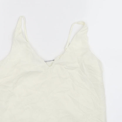 Womens UK Size 8 Dorothy Perkins White Basic Blouse