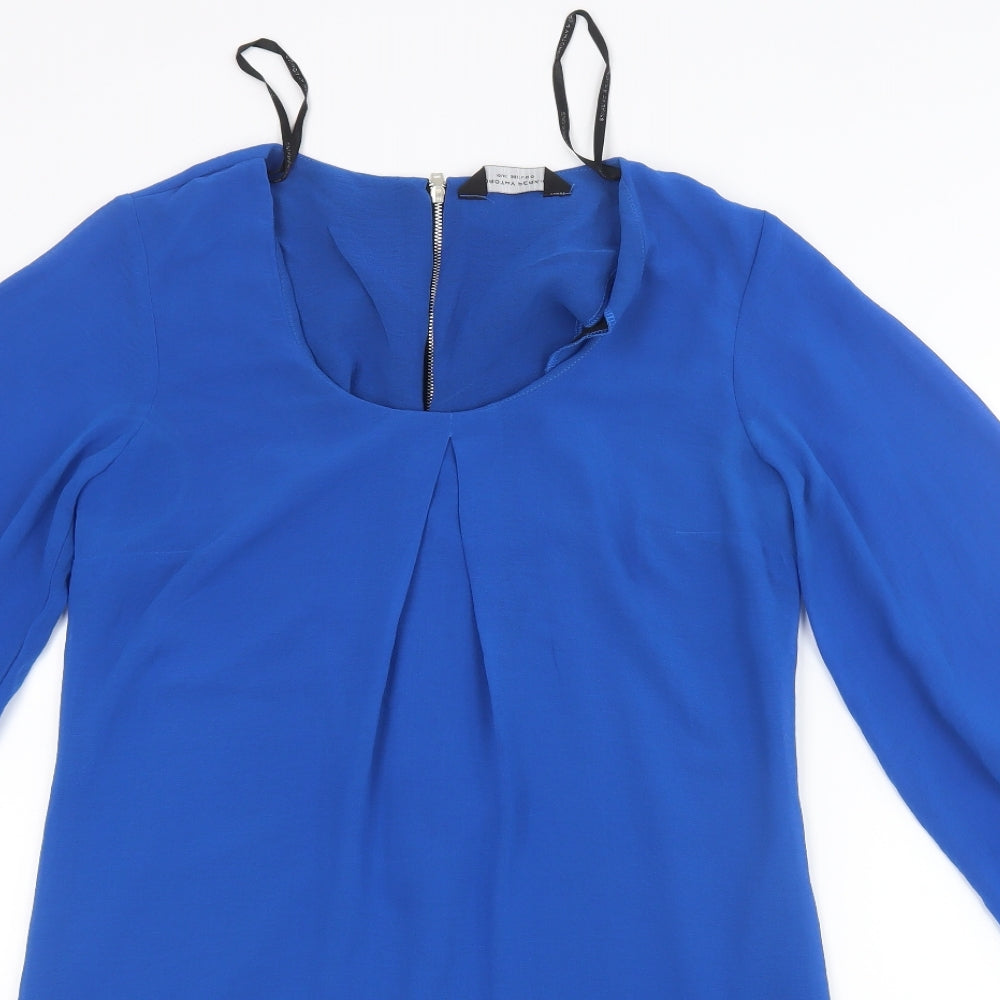 Dorothy Perkins Womens Blue  Mesh Mini  Size 10