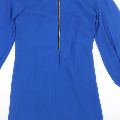 Dorothy Perkins Womens Blue  Mesh Mini  Size 10