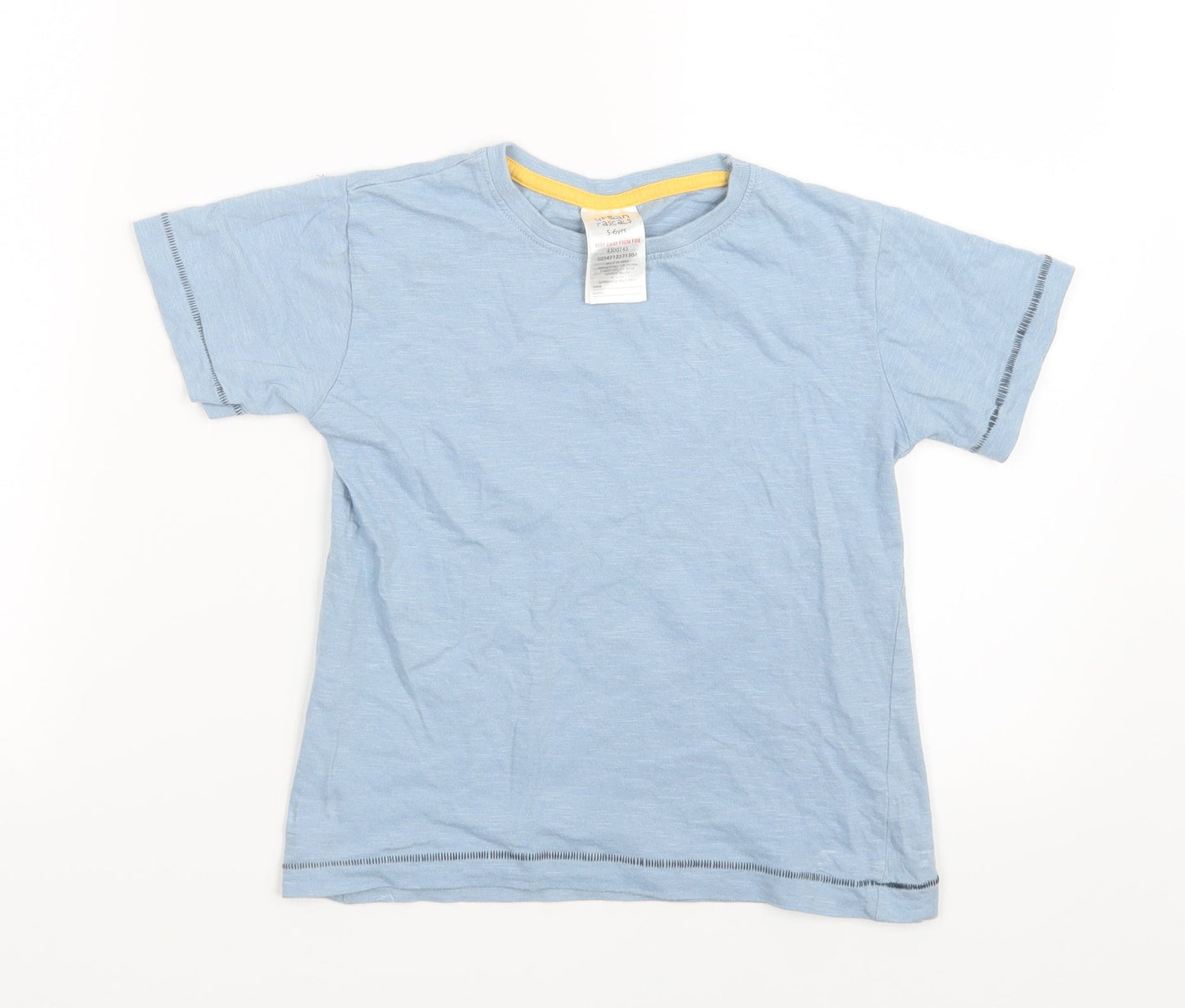 Urban Rascals Boys Blue   Basic T-Shirt Size 5-6 Years
