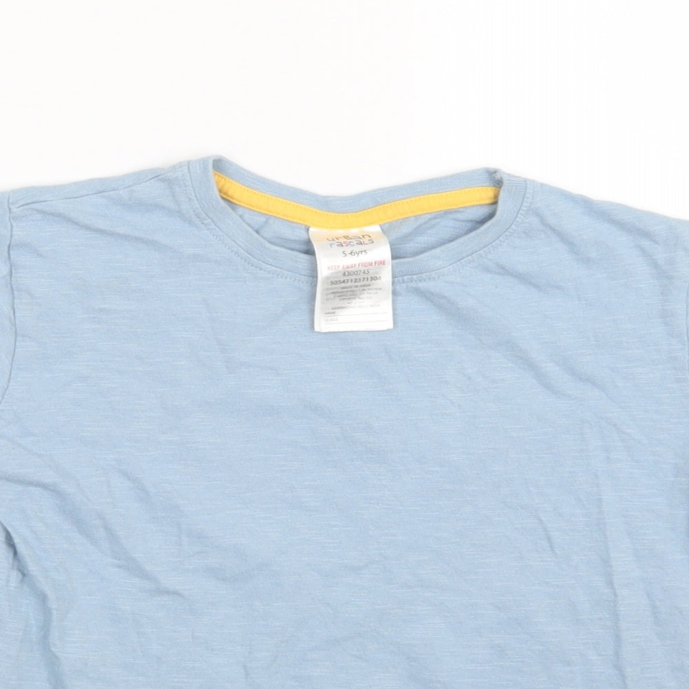 Urban Rascals Boys Blue   Basic T-Shirt Size 5-6 Years