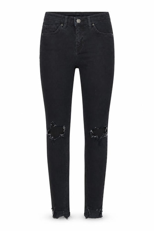 Womens UK Size 23 in Topshop Regular Fit Skinny Black Jeans