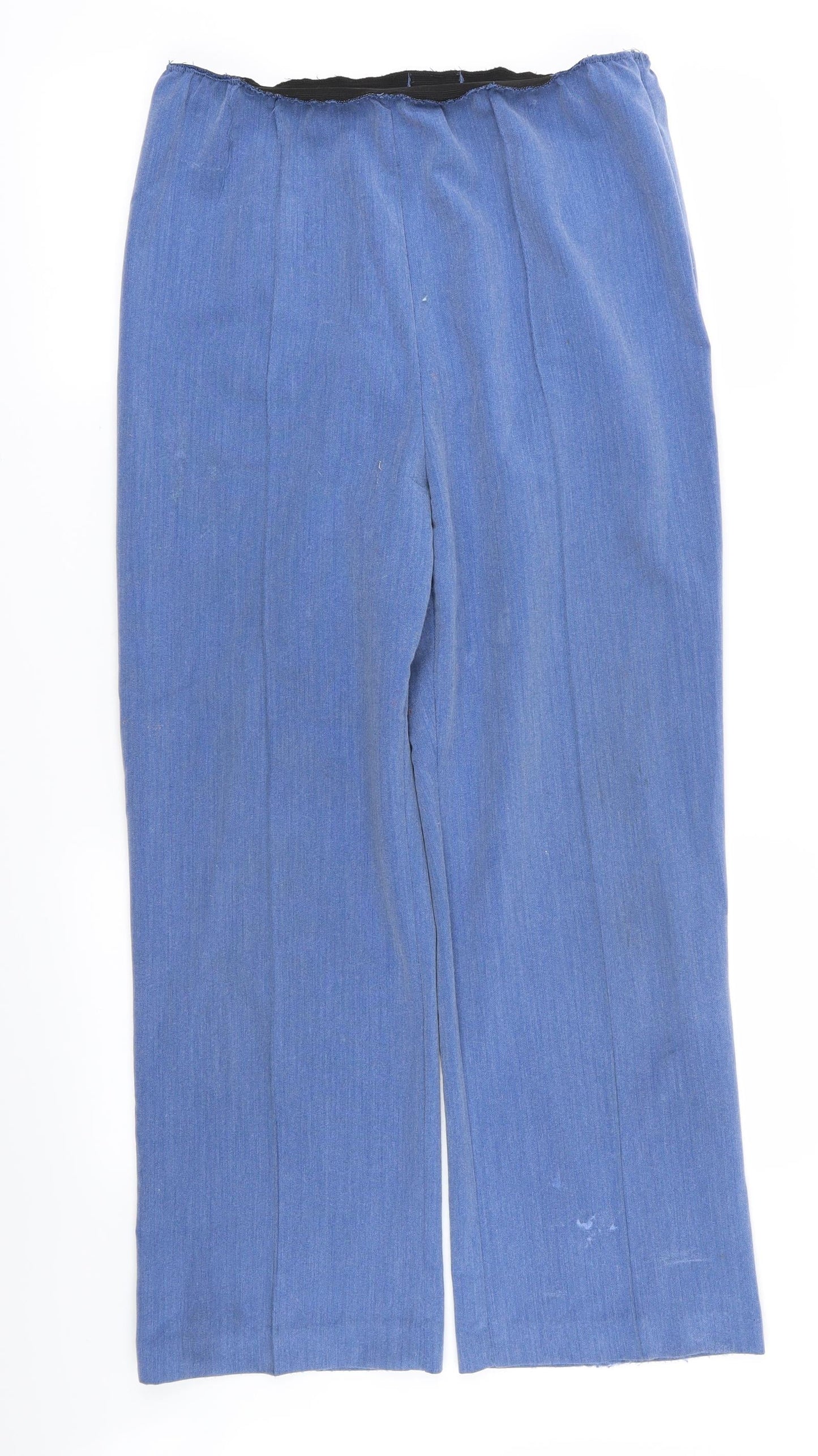 Kate Lilly Womens Blue   Trousers  Size 14 L25 in - Stretch waistband