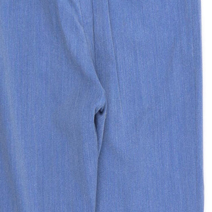 Kate Lilly Womens Blue   Trousers  Size 14 L25 in - Stretch waistband