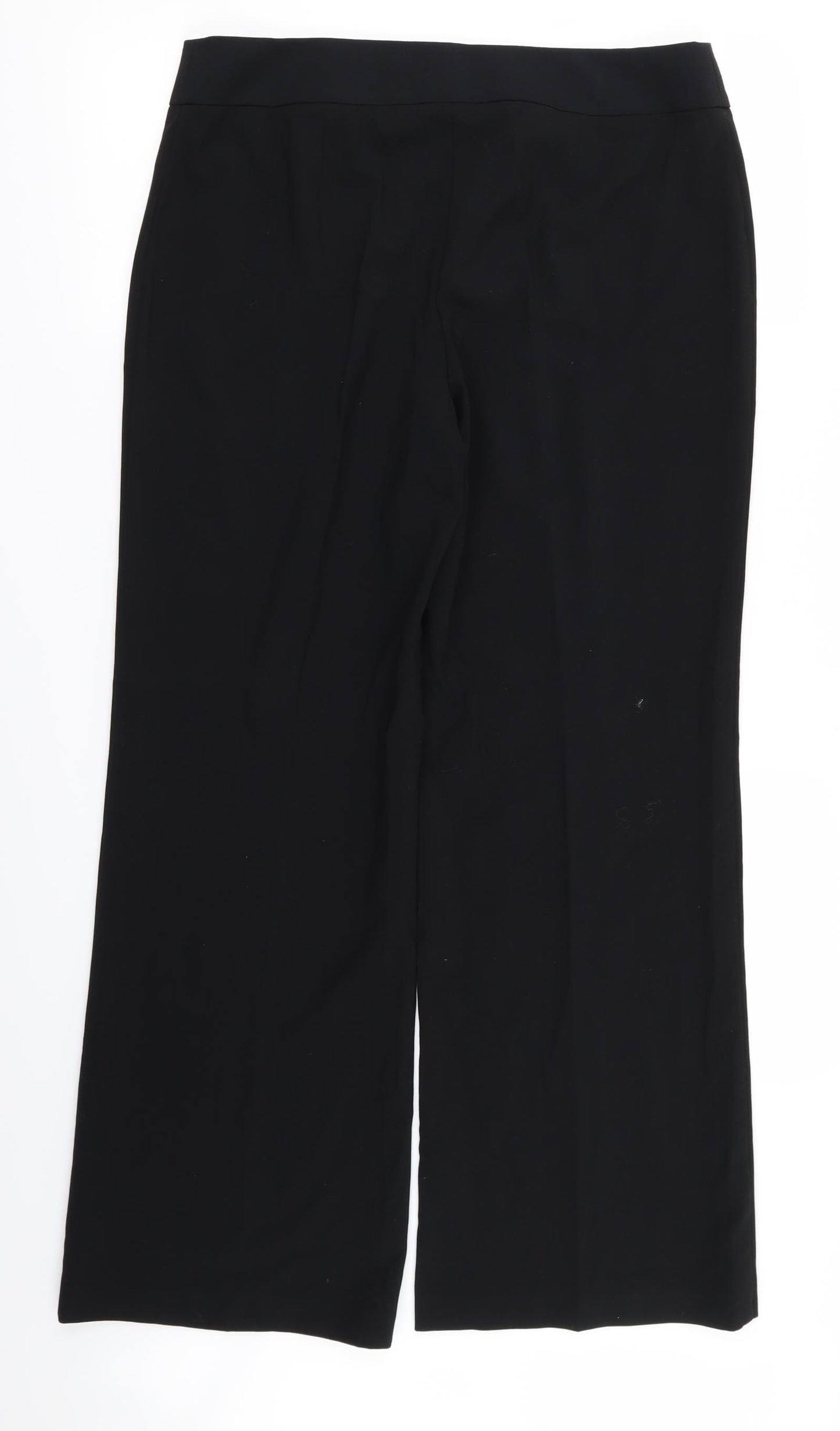 M&S Womens Black   Trousers  Size 14 L28 in