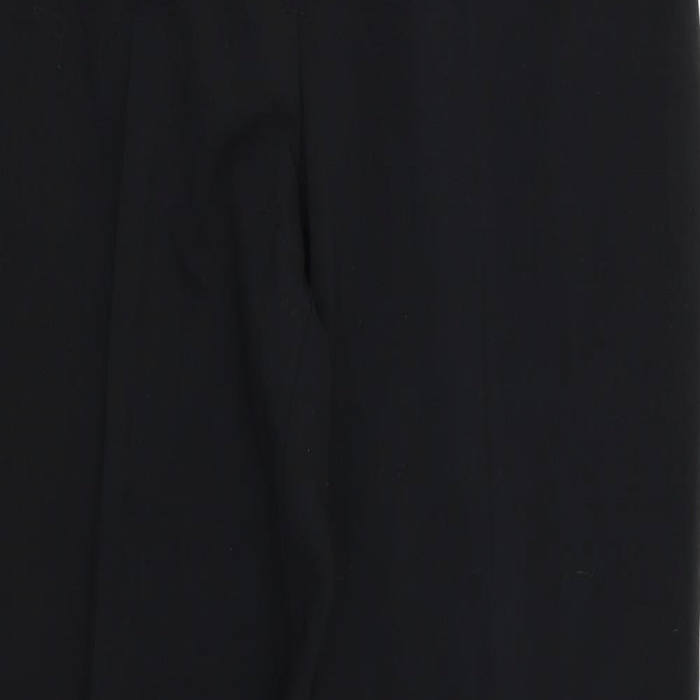 M&S Womens Black   Trousers  Size 14 L28 in