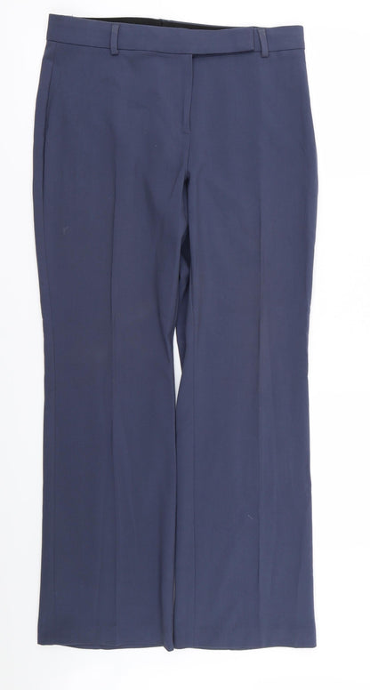 Womens UK Size 12 M&S Regular Fit  Blue Trousers