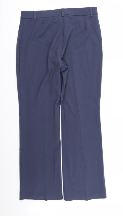 Womens UK Size 12 M&S Regular Fit  Blue Trousers