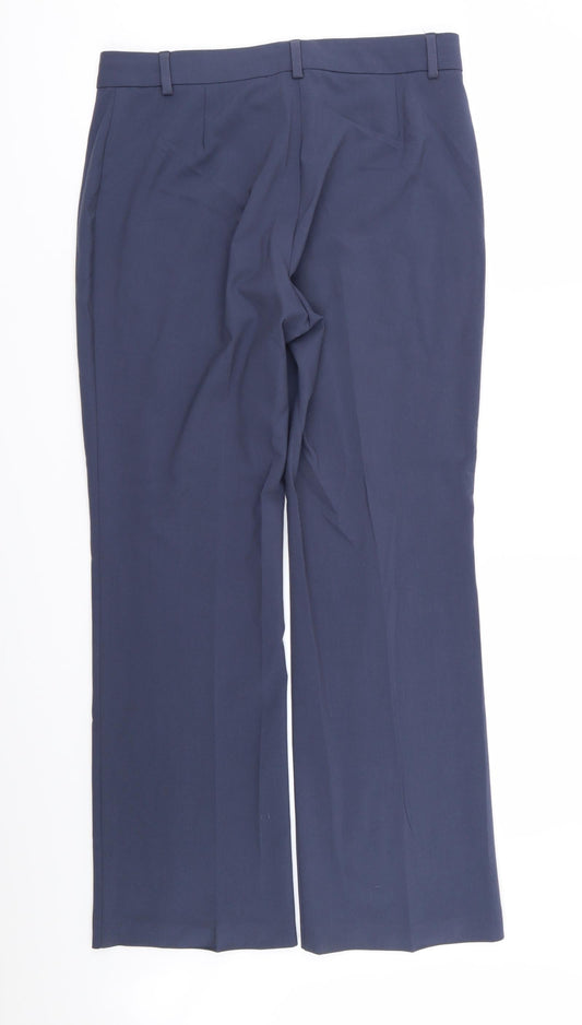 M&S Womens Blue   Trousers  Size 12 L28 in
