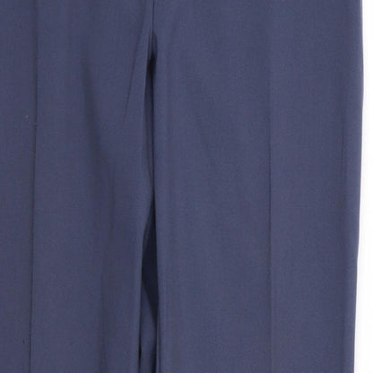 Womens UK Size 12 M&S Regular Fit  Blue Trousers