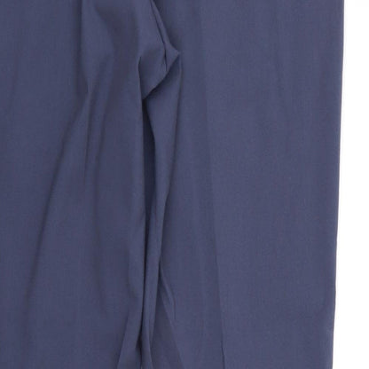 Womens UK Size 12 M&S Regular Fit  Blue Trousers