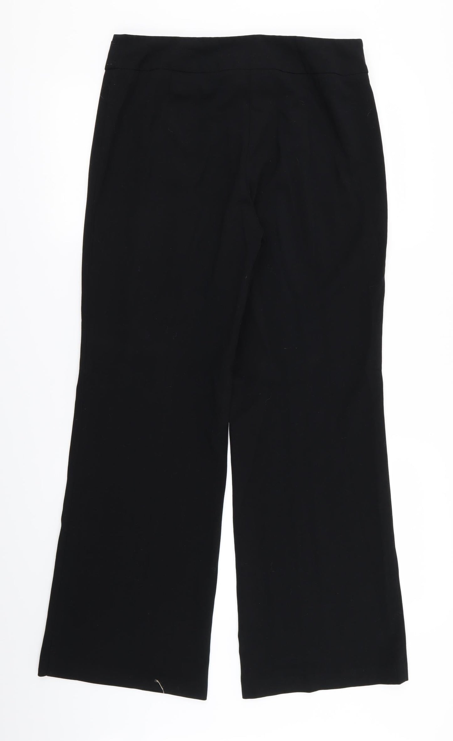 M&S Womens Black   Trousers  Size 12 L28 in