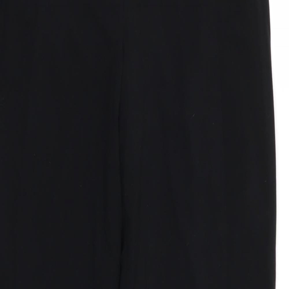 M&S Womens Black   Trousers  Size 12 L28 in