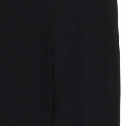 M&S Womens Black   Trousers  Size 12 L28 in