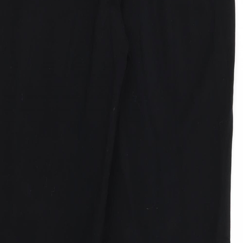 M&S Womens Black   Trousers  Size 12 L28 in