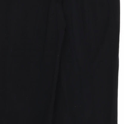 M&S Womens Black   Trousers  Size 12 L28 in