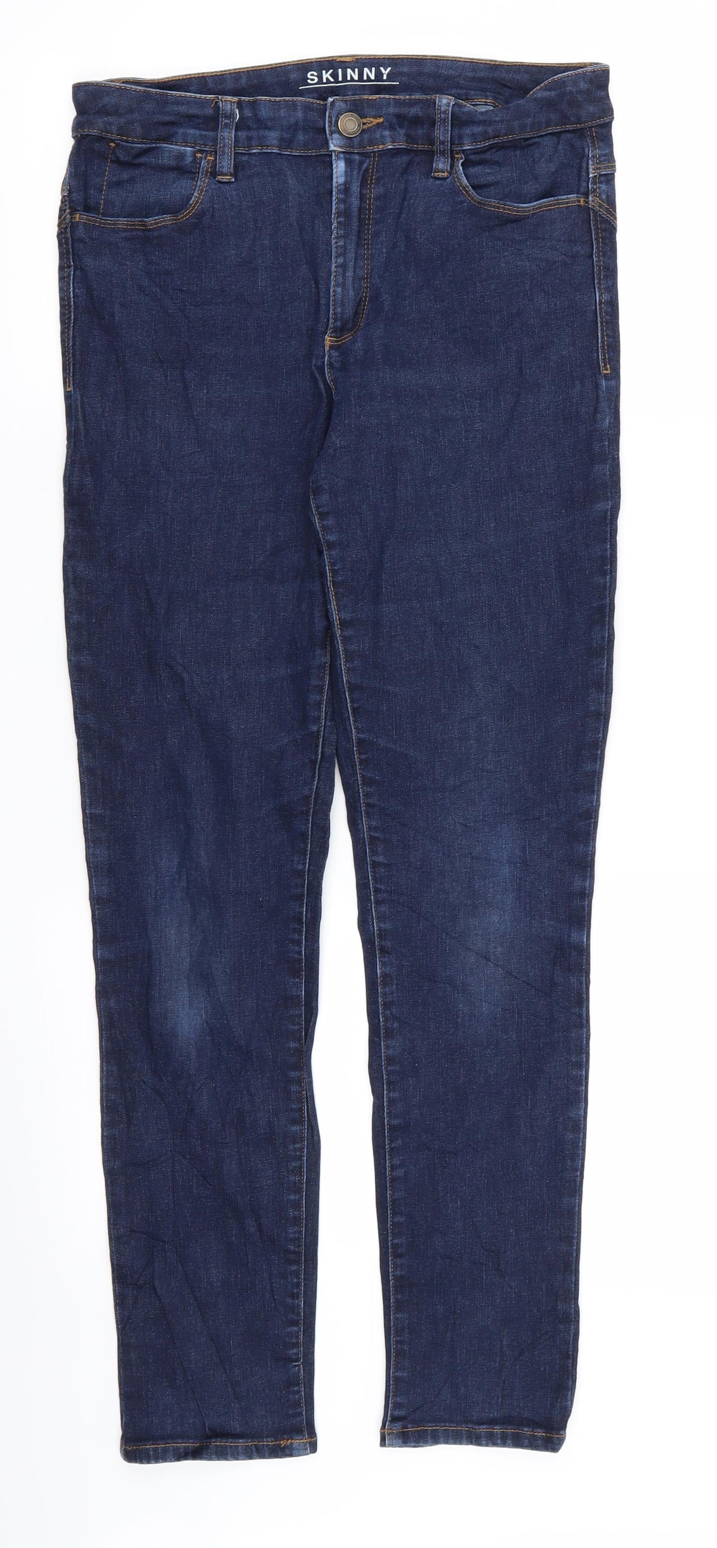 Womens UK Size 28 in Preworn Regular Fit Skinny Blue Jeans