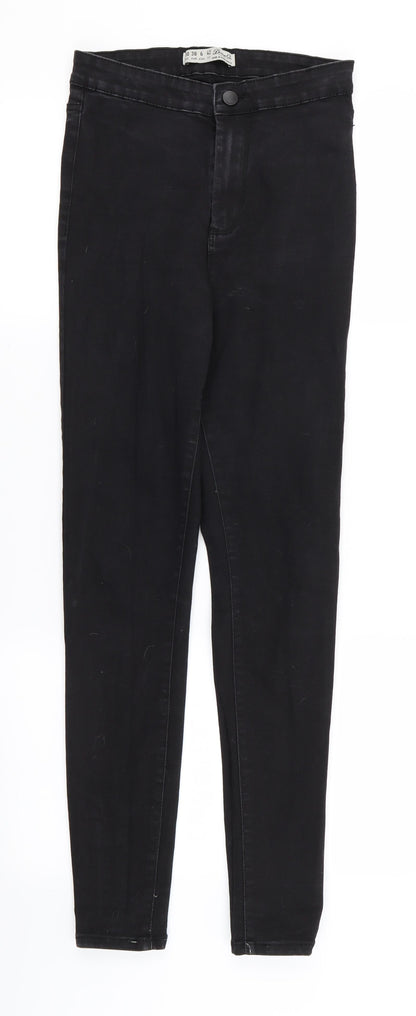 Womens UK Size 10 denim and co Regular Fit Skinny Black Jeans