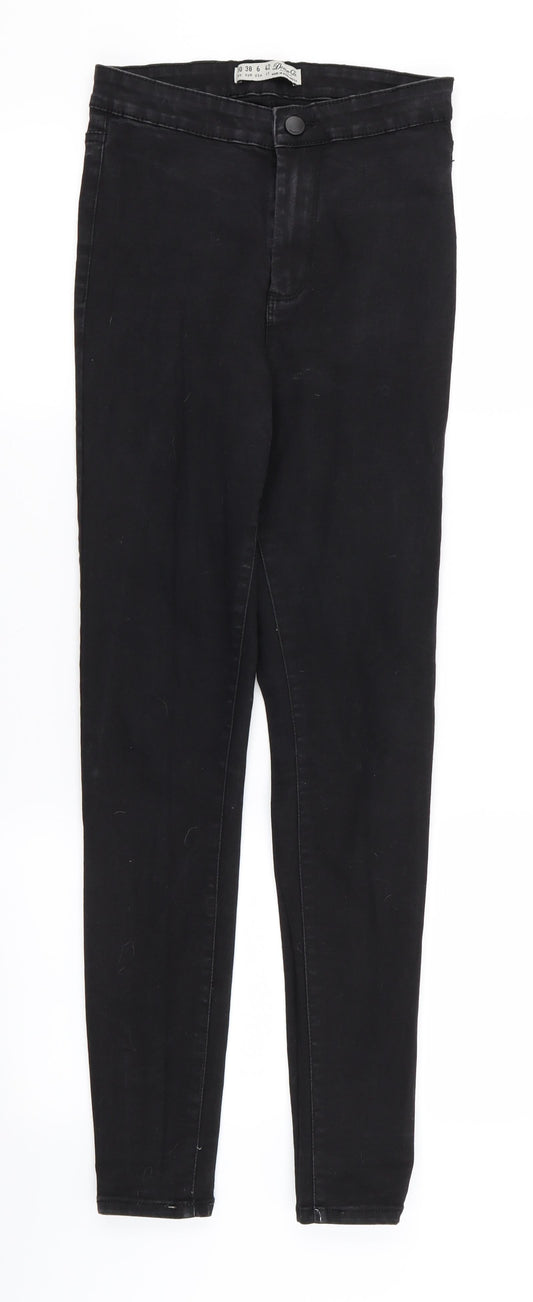 Womens UK Size 10 denim and co Regular Fit Skinny Black Jeans