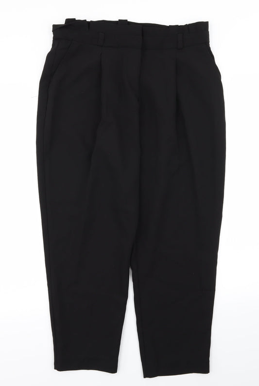 New Look Womens Black   Trousers  Size 14 L24 in