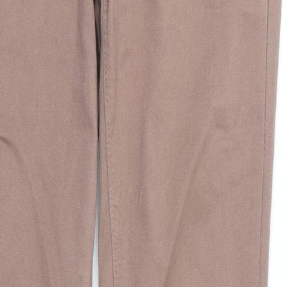 Womens UK Size 8 DENIM AND CO Regular Fit Skinny Pink Jeans