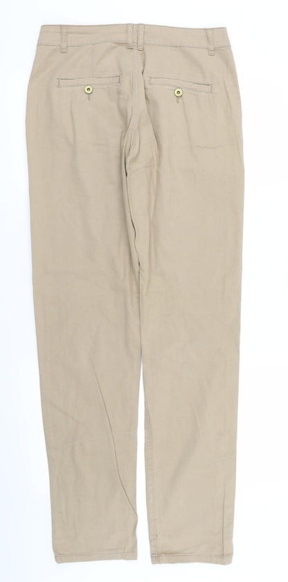 denim and co Womens Beige   Chino Trousers Size 12 L31 in