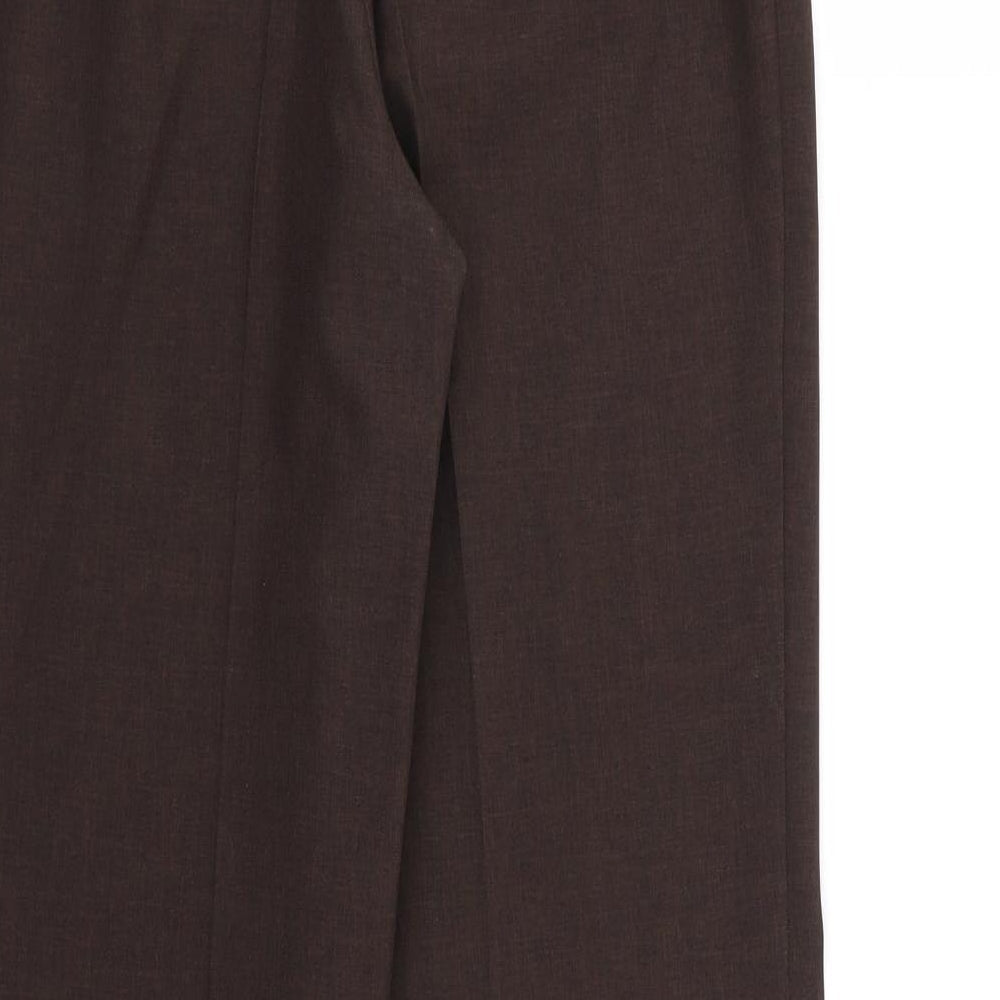 M&S Womens Brown   Trousers  Size 8 L29 in