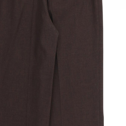 M&S Womens Brown   Trousers  Size 8 L29 in