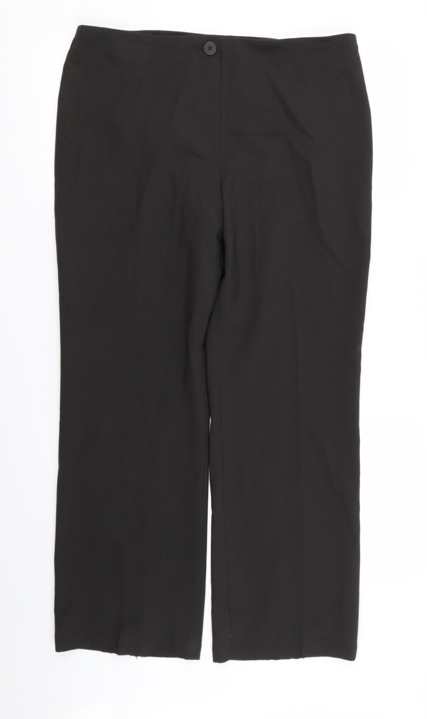 Womens UK Size 14 M&S Regular Fit  Brown Trousers