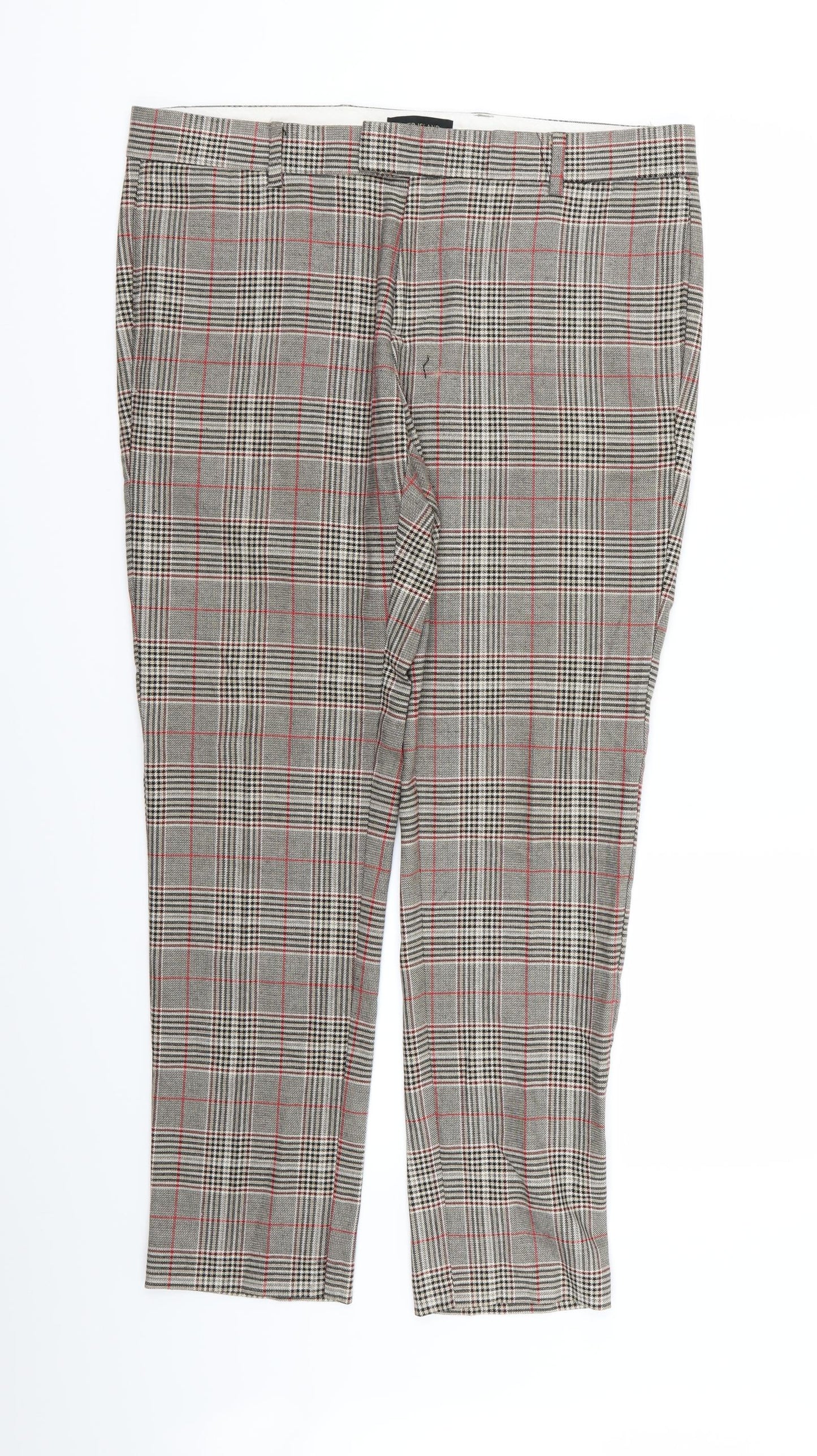 Womens UK Size 34 in River Island Regular Fit  Beige Trousers