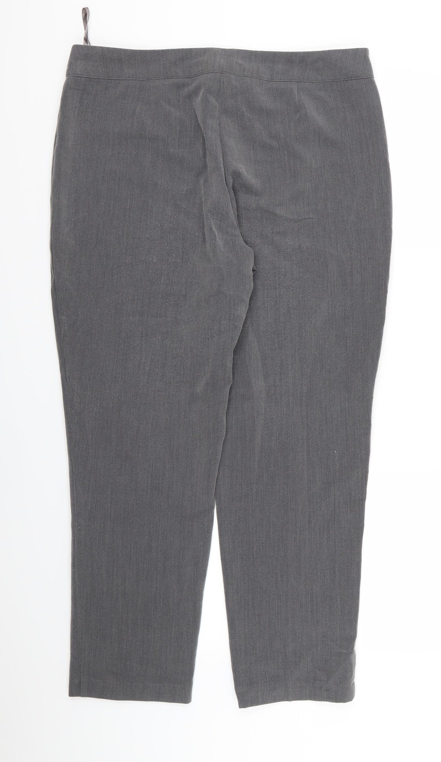 Womens UK Size 14 Classic Regular Fit  Grey Trousers