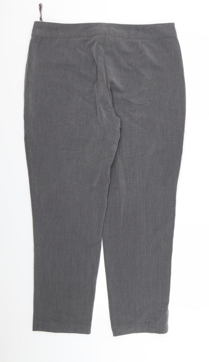 Womens UK Size 14 Classic Regular Fit  Grey Trousers