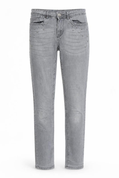 Womens UK Size 6 ESMARA Relaxed Fit Skinny Grey Jeans