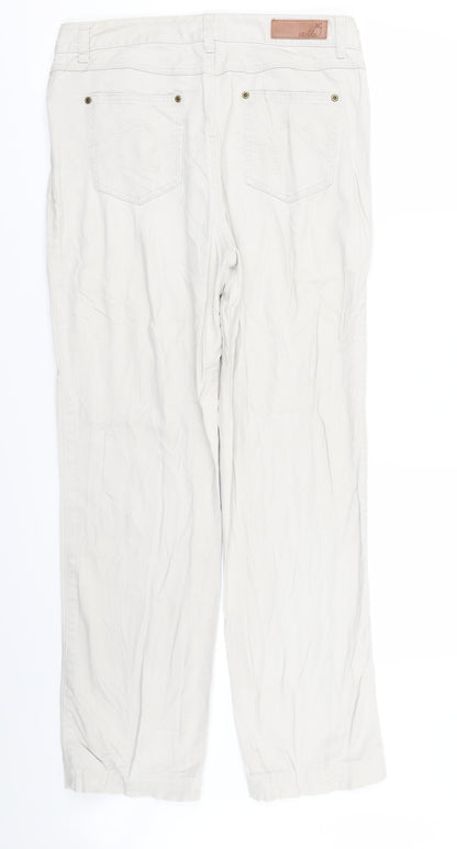 Isolde Womens White   Skinny Jeans Size 12 L29 in