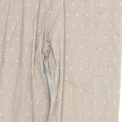 Womens UK Size 24 in Preworn Regular Fit  Beige Trousers