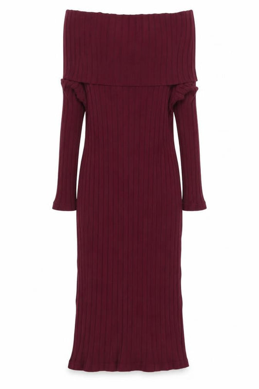 Front view of Miss Selfridge women’s purple pencil dress, size UK 14
