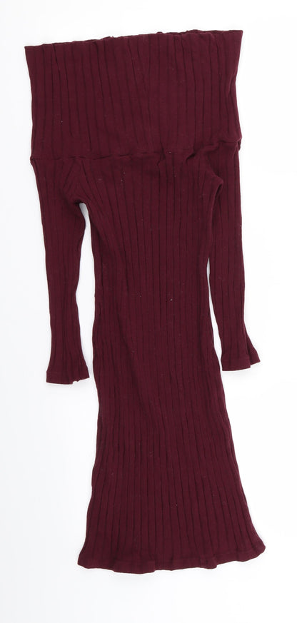 Miss Selfridge Womens Purple   Pencil Dress  Size 14