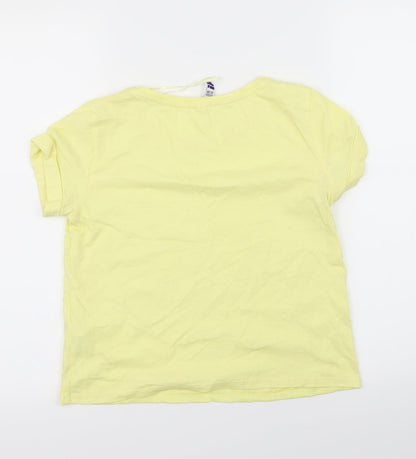Womens UK Size 6 By Henry Holland Yellow Basic T-Shirt