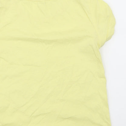 Womens UK Size 6 By Henry Holland Yellow Basic T-Shirt