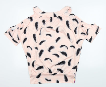 Womens UK Size XL Preworn Pink Basic Blouse