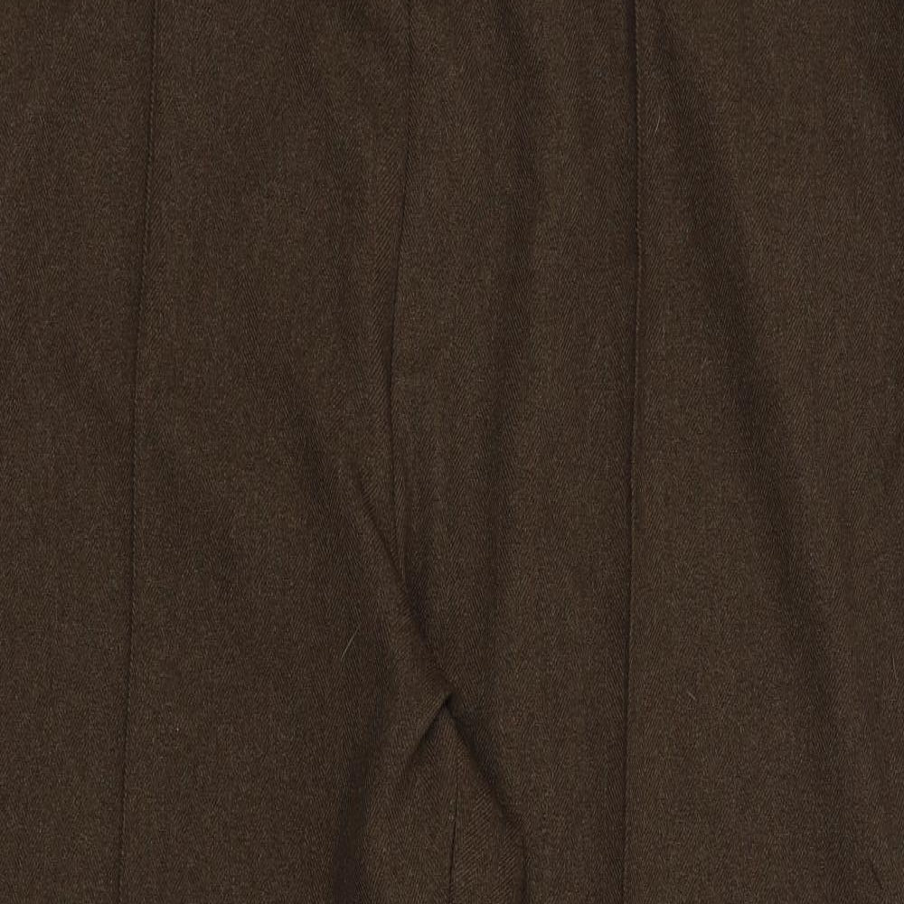 Womens UK Size 23 in Preworn Regular Fit Sweatpants Brown Trousers